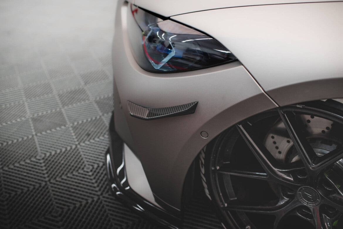 Carbon Stoßstangen Flaps Wings vorne Canards passend für BMW M4 G82 Competition