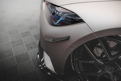 Carbon Stoßstangen Flaps Wings vorne Canards passend für BMW M4 G82 Competition