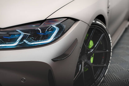 Carbon Stoßstangen Flaps Wings vorne Canards passend für BMW M4 G82 Competition