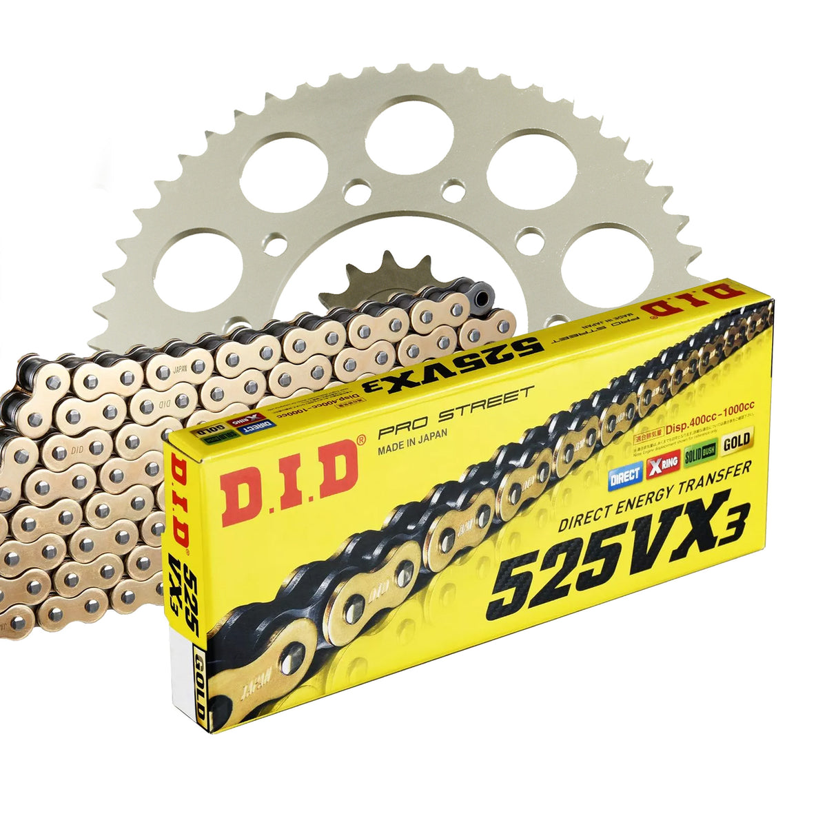 DID Kettensatz für Honda CB 650 R ABS Neo Sports Cafe 2019 525 VX3 Kettenkit