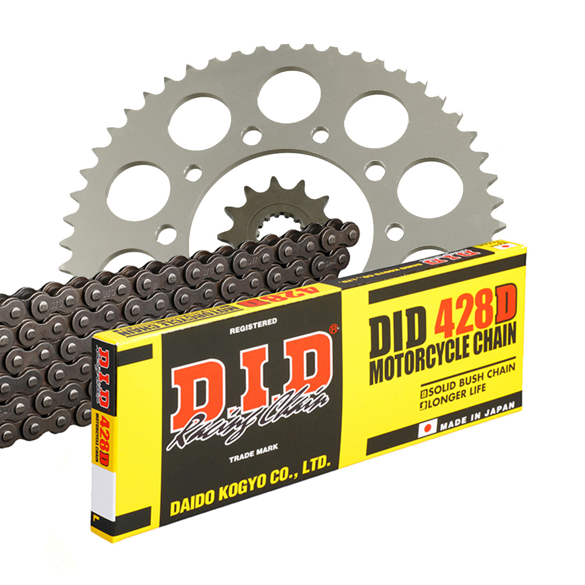 DID Kettensatz für Daelim VL 125 Daystar Classic 02-05 428 D Kettenkit