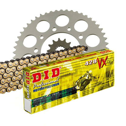 DID Kettensatz für Derbi GPR 125 2T 05-09 428 VX Kettenkit