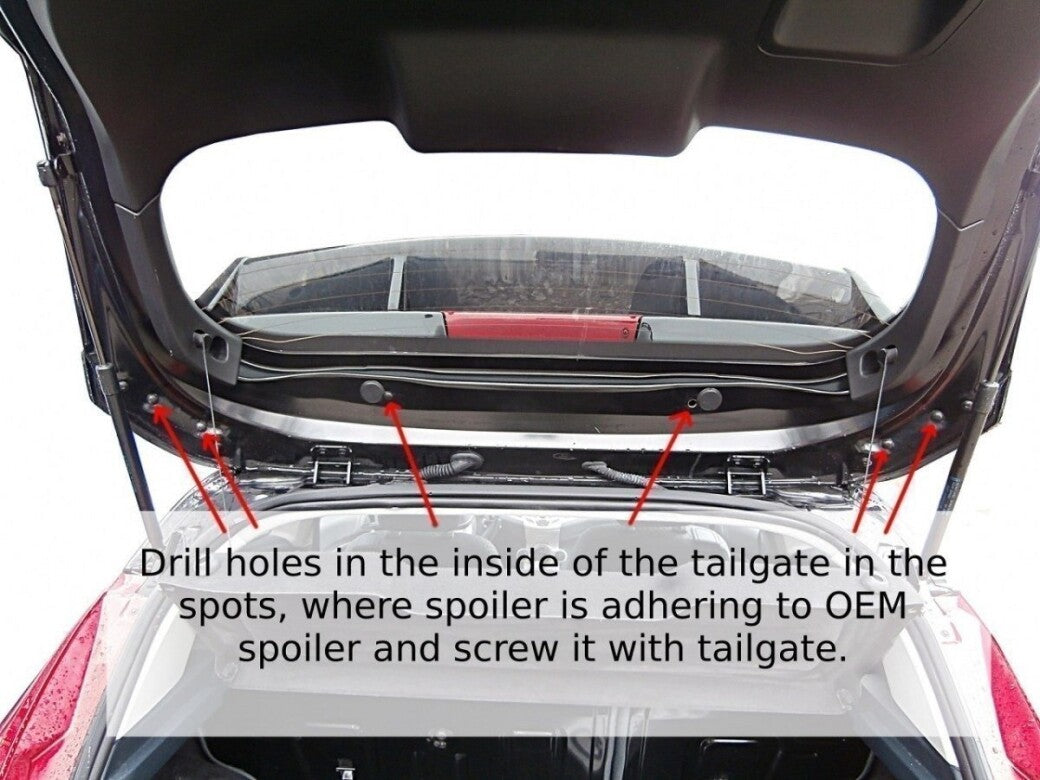 Dachspoiler (RS Look) passend für Ford Fiesta Mk7 / Mk7 FL