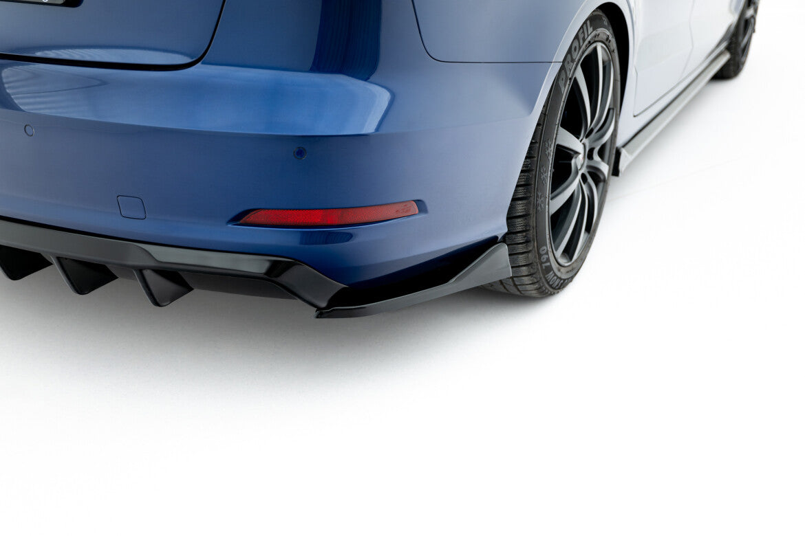 Diffusor Flaps passend für Audi A3 Limousine 8V schwarz Hochglanz