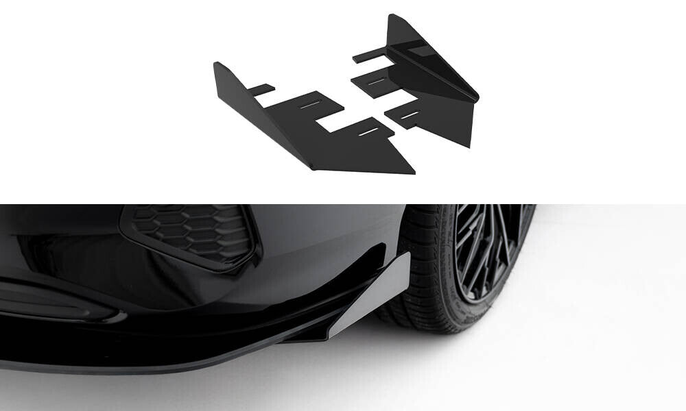 Diffusor Flaps passend für Audi A3 Limousine 8Y schwarz Hochglanz