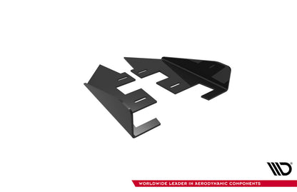 Diffusor Flaps passend für Audi A3 Limousine 8Y schwarz Hochglanz