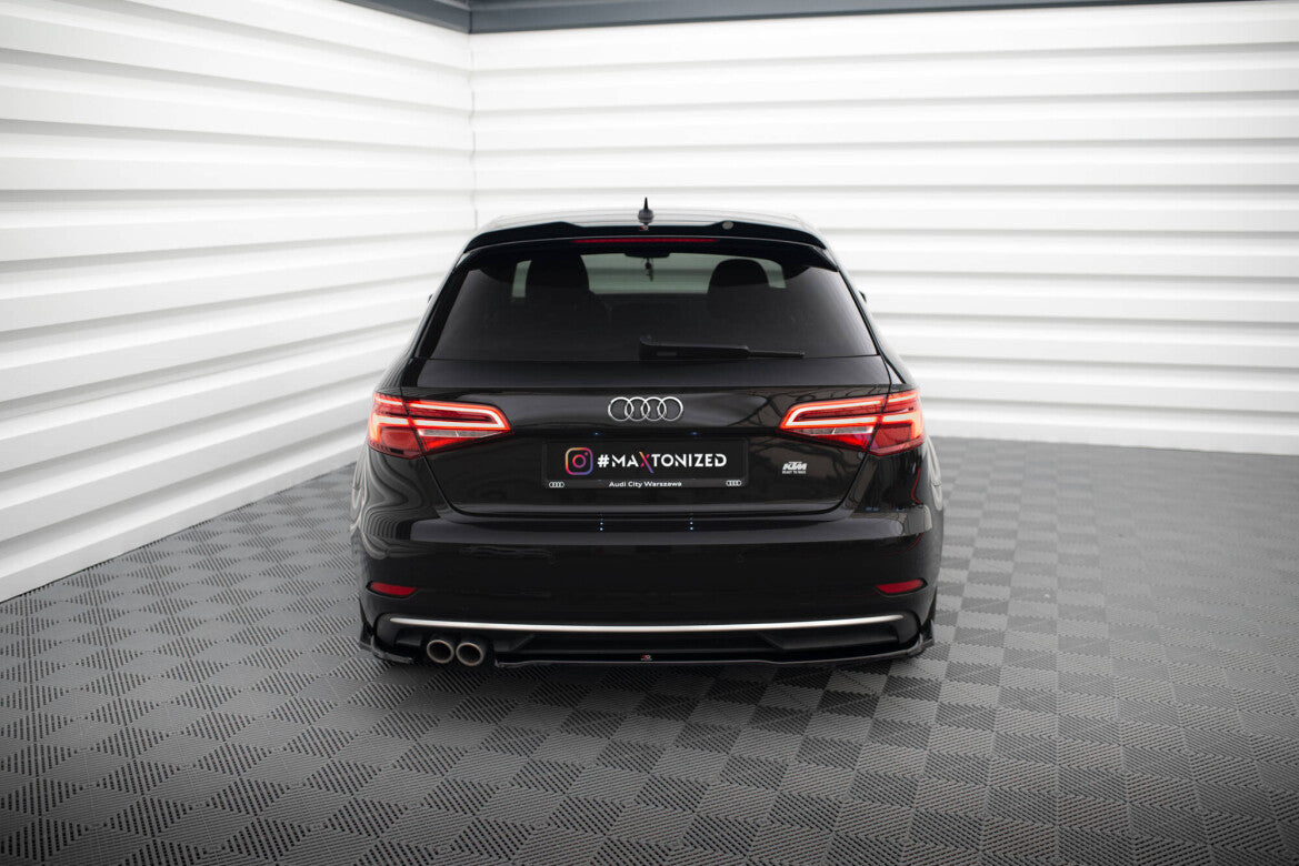 Diffusor Flaps passend für Audi A3 Sportback 8V FL schwarz Hochglanz