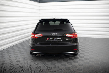 Diffusor Flaps passend für Audi A3 Sportback 8V FL schwarz Hochglanz