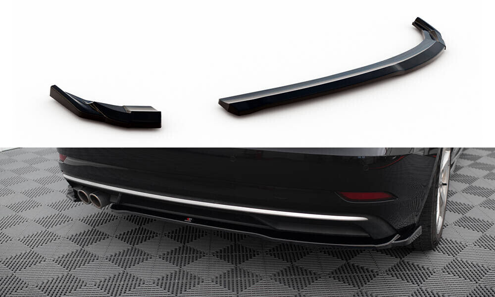 Diffusor Flaps passend für Audi A3 Sportback 8V FL schwarz Hochglanz