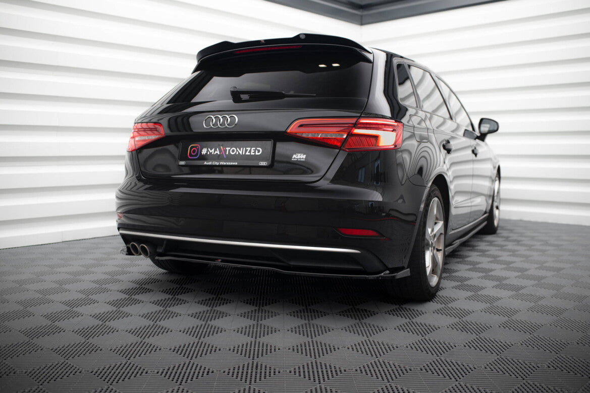 Diffusor Flaps passend für Audi A3 Sportback 8V FL schwarz Hochglanz