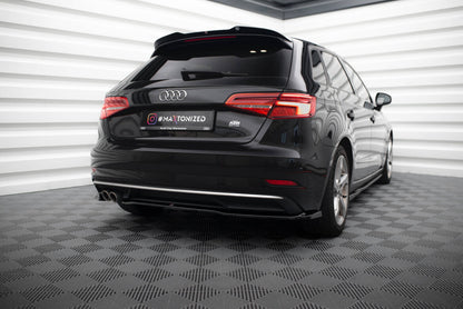 Diffusor Flaps passend für Audi A3 Sportback 8V FL schwarz Hochglanz