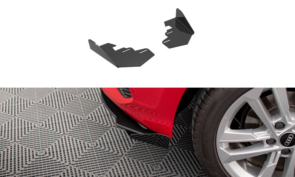 Diffusor Flaps passend für Audi A3 Sportback 8Y schwarz Hochglanz