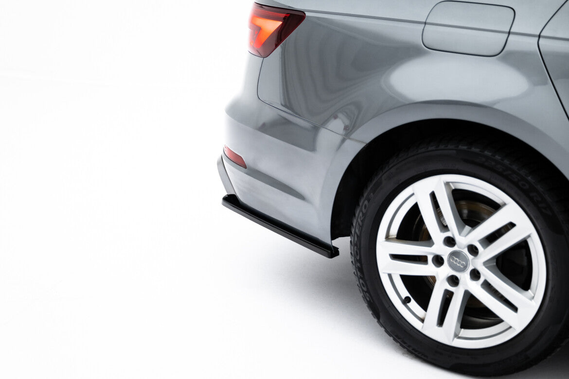 Diffusor Flaps passend für Audi A4 / A4 S-Line / S4 Limousine / Avant B9 schwarz Hochglanz