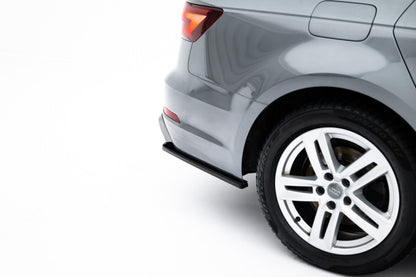 Diffusor Flaps passend für Audi A4 / A4 S-Line / S4 Limousine / Avant B9 schwarz Hochglanz