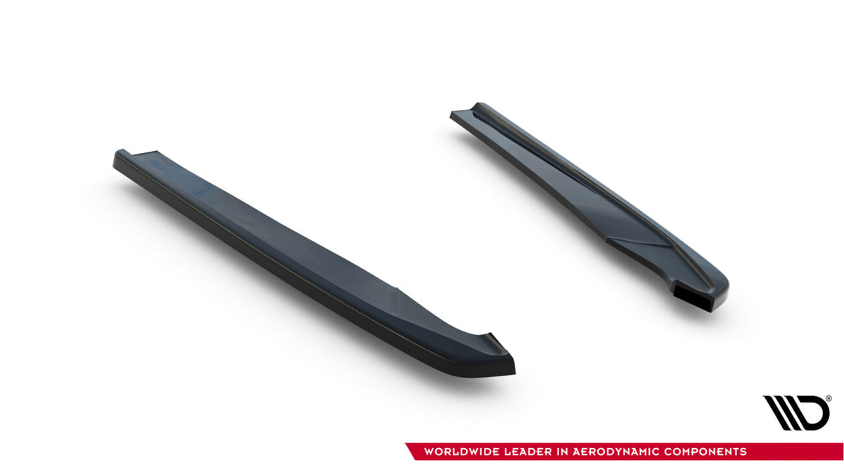 Diffusor Flaps passend für Audi A4 / A4 S-Line / S4 Limousine / Avant B9 schwarz Hochglanz