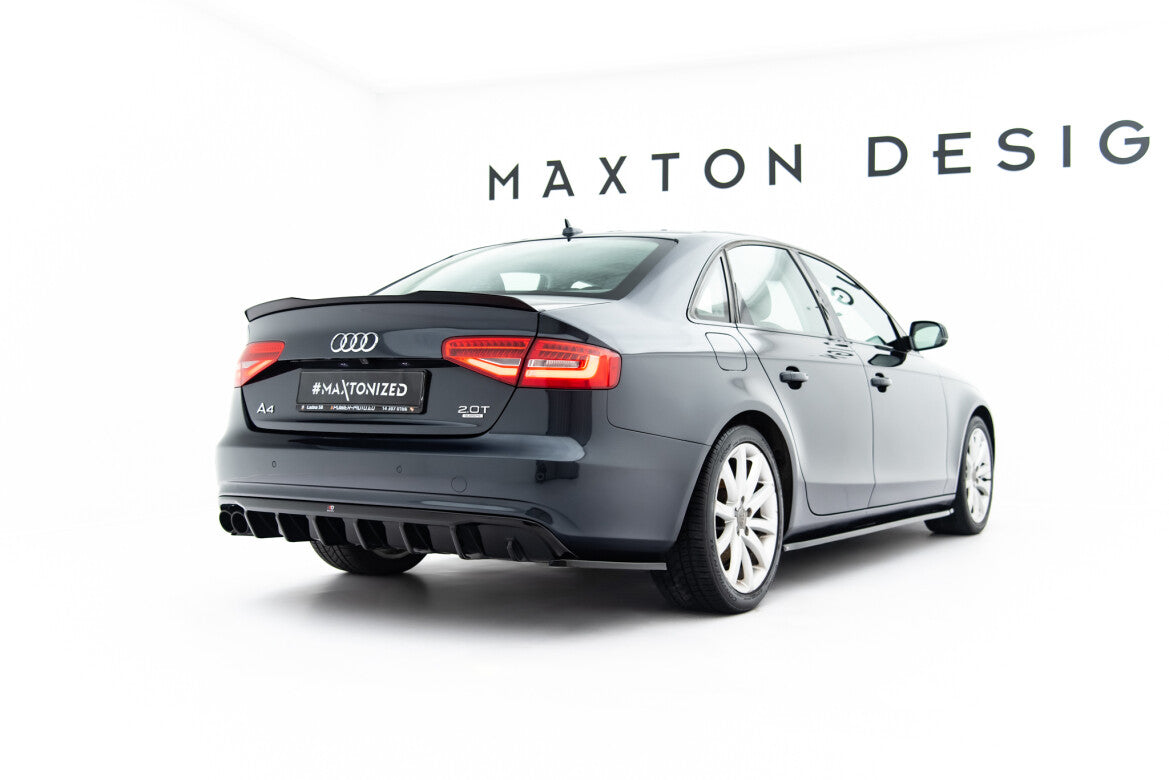 Diffusor Flaps passend für Audi A4 B8 FL schwarz Hochglanz