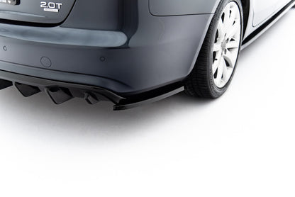 Diffusor Flaps passend für Audi A4 B8 FL schwarz Hochglanz