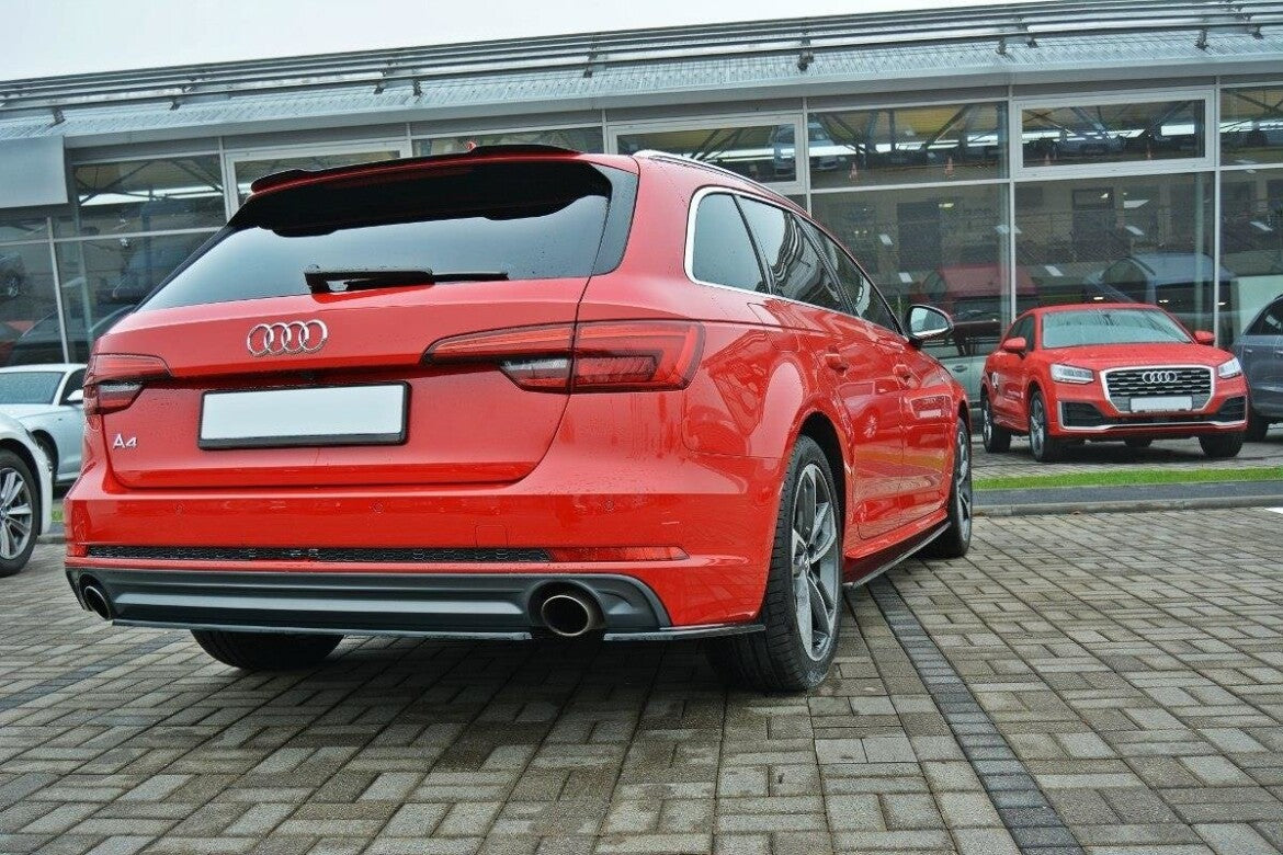 Diffusor Flaps passend für Audi A4 B9 S-Line schwarz Hochglanz