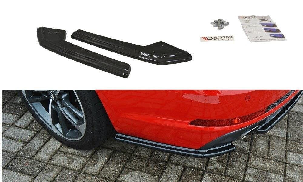 Diffusor Flaps passend für Audi A4 B9 S-Line schwarz Hochglanz
