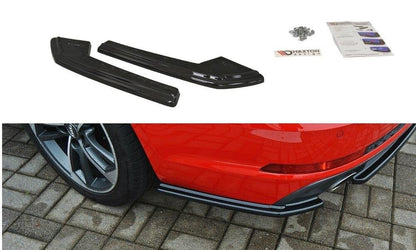 Diffusor Flaps passend für Audi A4 B9 S-Line schwarz Hochglanz