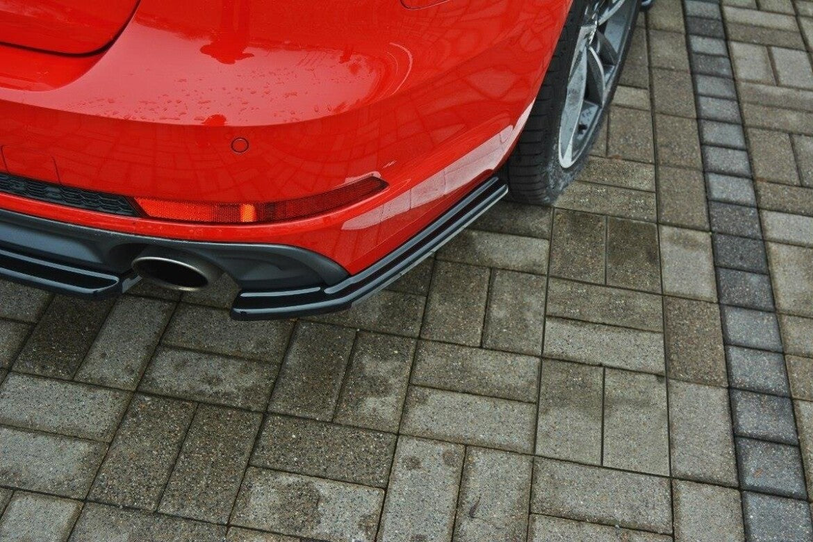 Diffusor Flaps passend für Audi A4 B9 S-Line schwarz Hochglanz