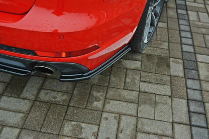 Diffusor Flaps passend für Audi A4 B9 S-Line schwarz Hochglanz