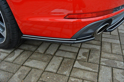 Diffusor Flaps passend für Audi A4 B9 S-Line schwarz Hochglanz