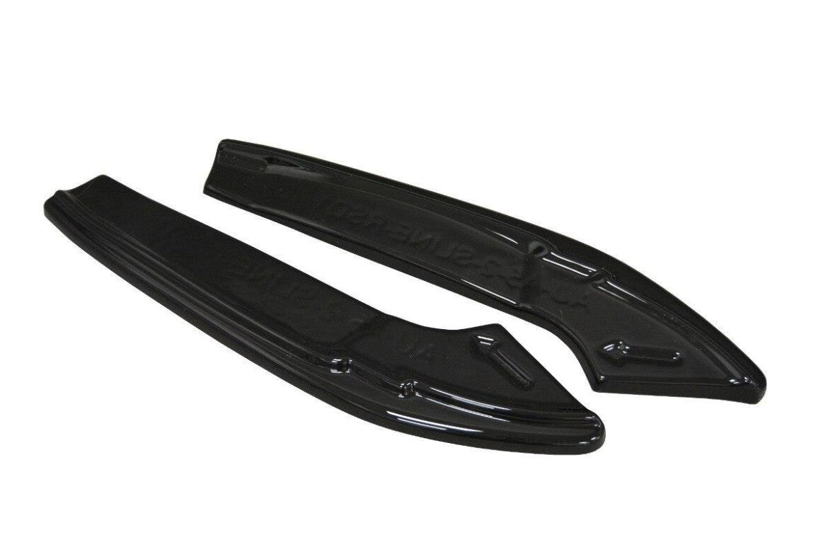 Diffusor Flaps passend für Audi A4 B9 S-Line schwarz Hochglanz
