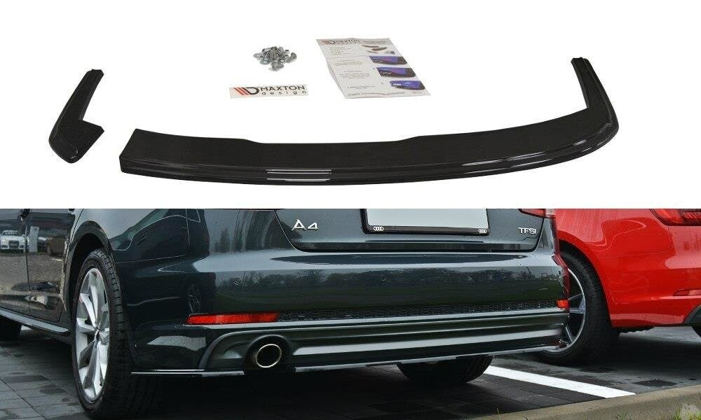 Diffusor Flaps passend für Audi A4 B9 S-Line schwarz Hochglanz