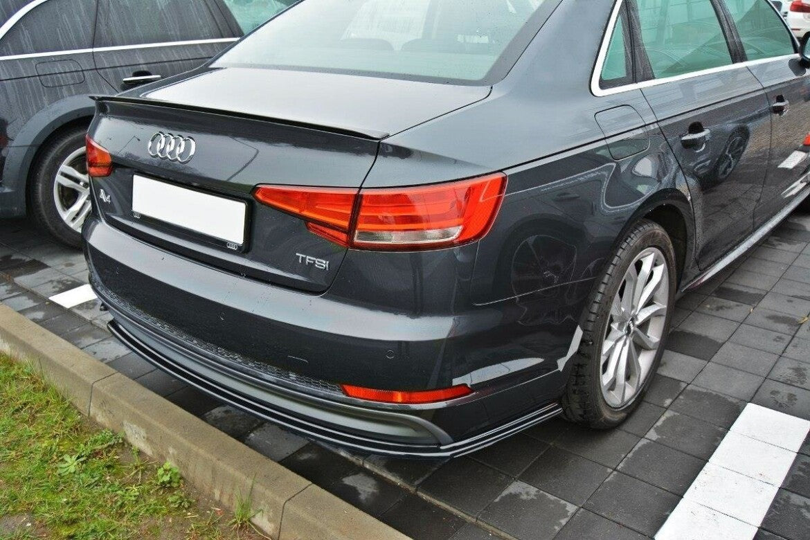 Diffusor Flaps passend für Audi A4 B9 S-Line schwarz Hochglanz