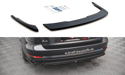 Diffusor Flaps passend für Audi A4 B9 schwarz Hochglanz