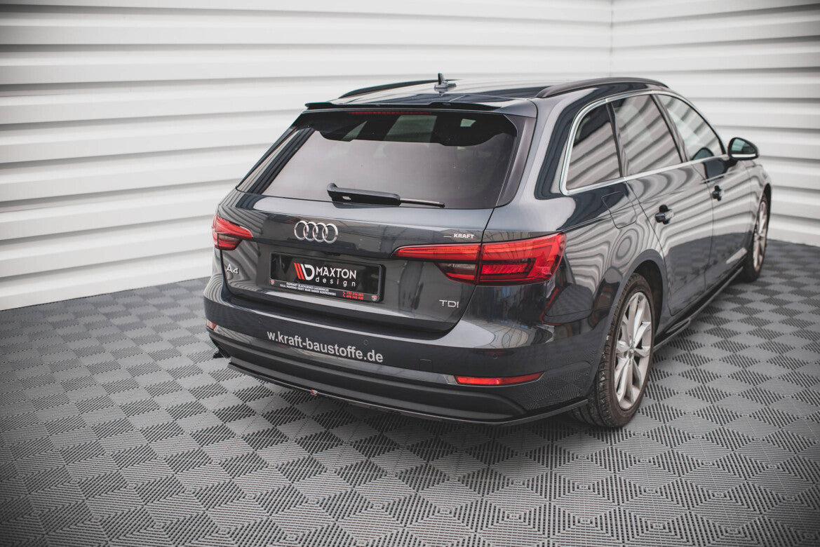 Diffusor Flaps passend für Audi A4 B9 schwarz Hochglanz