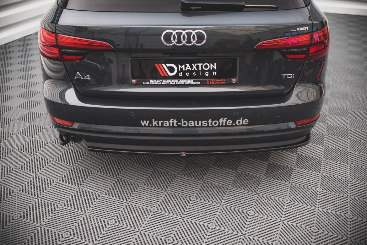 Diffusor Flaps passend für Audi A4 B9 schwarz Hochglanz