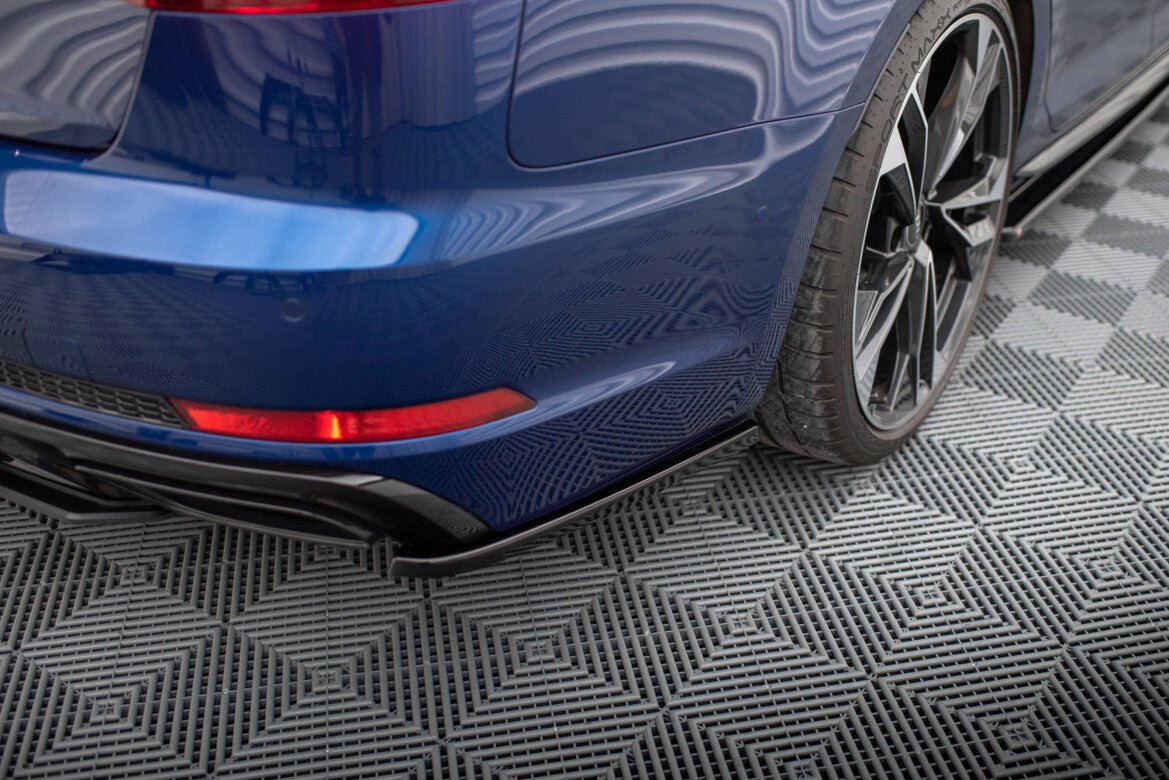 Diffusor Flaps passend für Audi A4 Competition B9 schwarz Hochglanz
