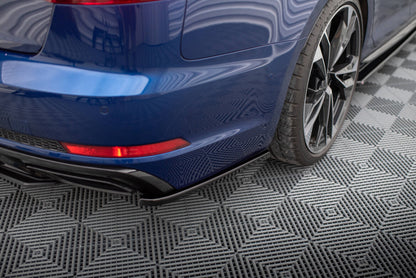 Diffusor Flaps passend für Audi A4 Competition B9 schwarz Hochglanz