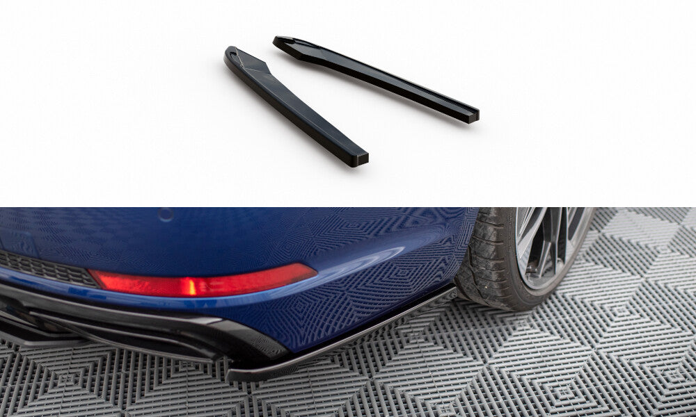 Diffusor Flaps passend für Audi A4 Competition B9 schwarz Hochglanz