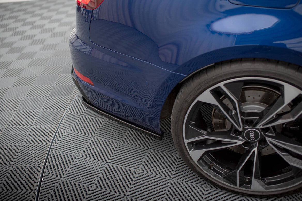 Diffusor Flaps passend für Audi A4 Competition B9 schwarz Hochglanz
