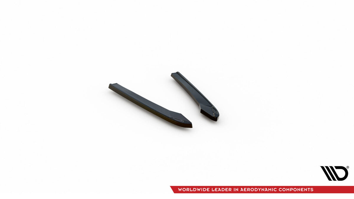 Diffusor Flaps passend für Audi A4 Competition B9 schwarz Hochglanz