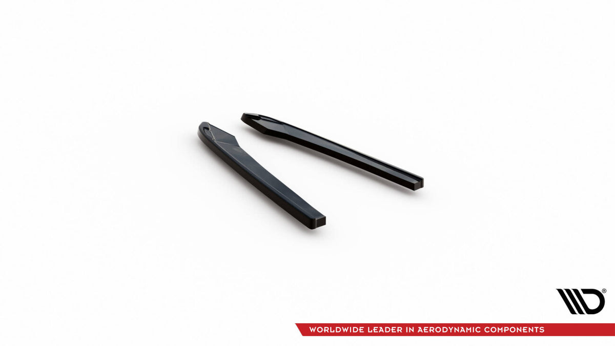Diffusor Flaps passend für Audi A4 Competition B9 schwarz Hochglanz