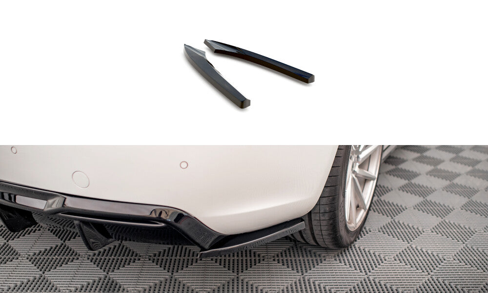 Diffusor Flaps passend für Audi A5 Coupe 8T FL schwarz Hochglanz