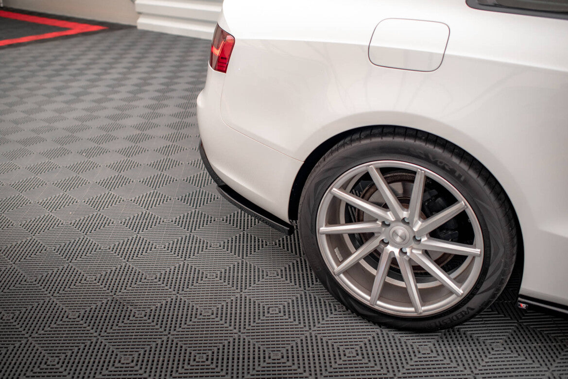 Diffusor Flaps passend für Audi A5 Coupe 8T FL schwarz Hochglanz