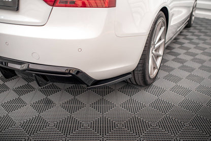 Diffusor Flaps passend für Audi A5 Coupe 8T FL schwarz Hochglanz
