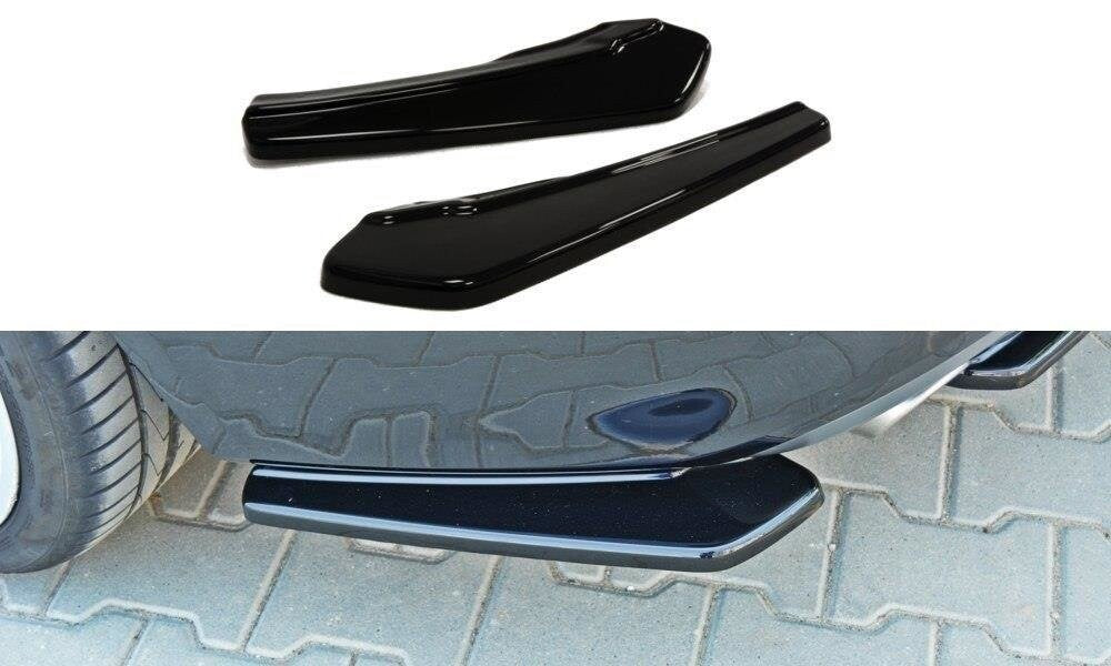 Diffusor Flaps passend für Audi A5 Coupe / Sportback S-Line 8T schwarz Hochglanz