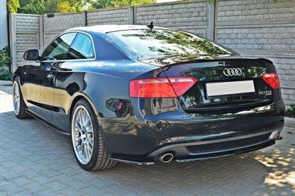 Diffusor Flaps passend für Audi A5 Coupe / Sportback S-Line 8T schwarz Hochglanz