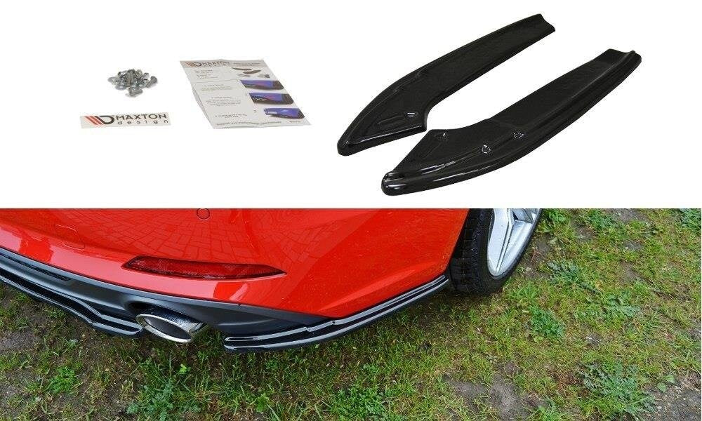 Diffusor Flaps passend für Audi A5 F5 S-Line schwarz Hochglanz