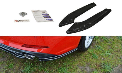 Diffusor Flaps passend für Audi A5 F5 S-Line schwarz Hochglanz