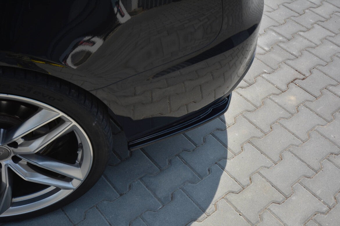 Diffusor Flaps passend für Audi A5 S-Line 8T FL Sportback schwarz Hochglanz