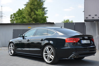 Diffusor Flaps passend für Audi A5 S-Line 8T FL Sportback schwarz Hochglanz