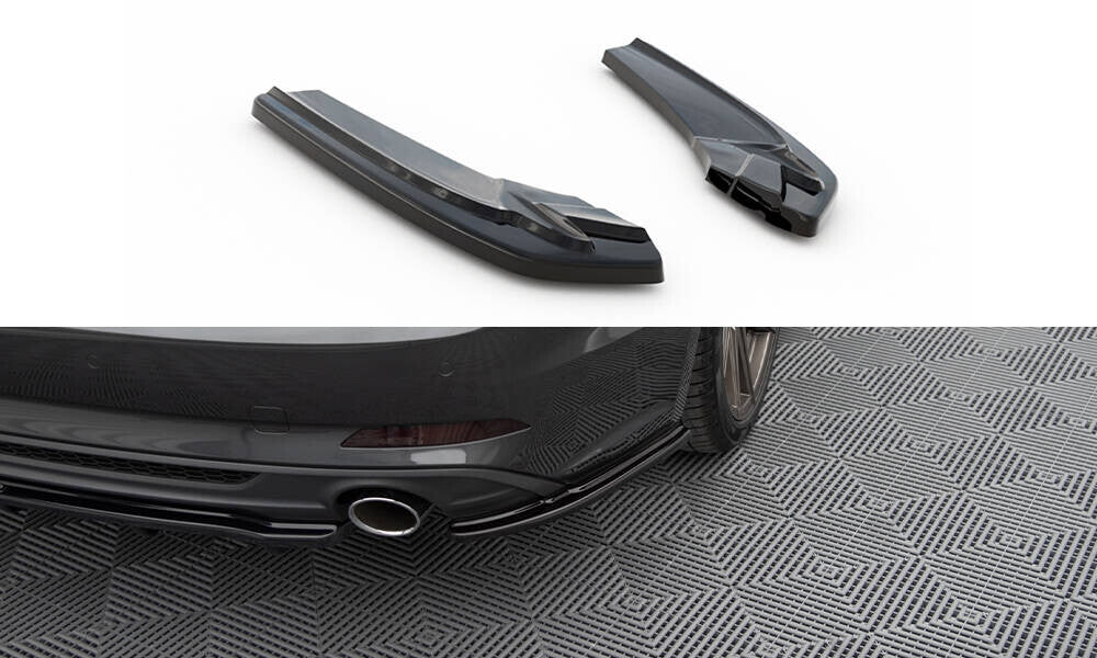 Diffusor Flaps passend für Audi A5 S-Line F5 Sportback schwarz Hochglanz
