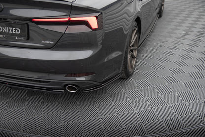 Diffusor Flaps passend für Audi A5 S-Line F5 Sportback schwarz Hochglanz
